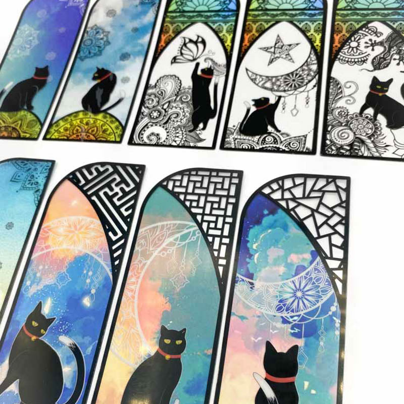 Half Price! CAT Vibrant Plastic Transparent Bookmark - Single Bookmark or Gift Pack of 3