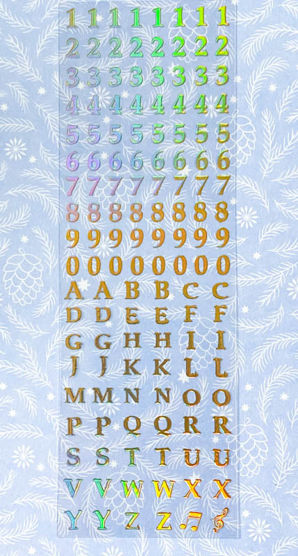 GOLD HOLO Holographic FOIL STICKERS Flowers Mushrooms Butterflies & Ferns