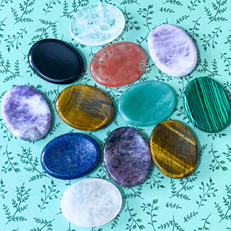 beautiful palm stone stones gem gems lapis lazuli black agate tiger's eye quartz clear rose amethyst cherry aventurine malachite uk cute kawaii palm gift gifts pretty green blue purple brown white pink black orange gifts gifts shop store
