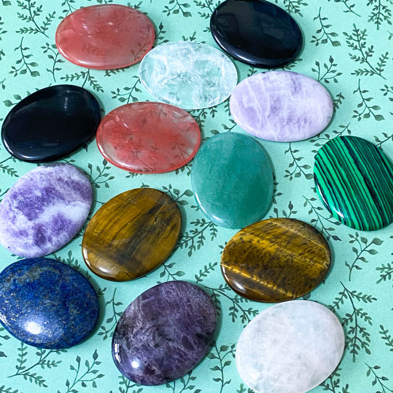 beautiful palm stone stones gem gems lapis lazuli black agate tiger's eye quartz clear rose amethyst cherry aventurine malachite uk cute kawaii palm gift gifts pretty green blue purple brown white pink black orange gifts gifts shop store