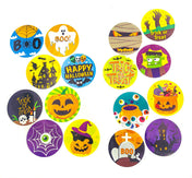 Large Halloween Mixed Sticker Seals 38mm Set of 8