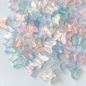 IRIDESCENT BUTTERFLY Acrylic AB Beads 16mm