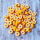 sunflower sun flower flowers floral orange yellow pretty bead beads polymer clay fimo uk cute kawaii craft supplies shop store bundle petals yellow