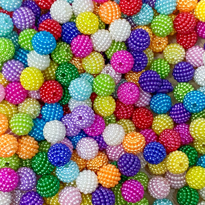 bumpy pearl pearly 9mm 10mm bead beads bundle colours blue pink yellow red green lilac white purple turquoise orange acrylic plastic cute kawaii craft supplies shop store uk jewellery making