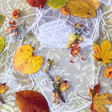 autumn leaf leaves beautiful sticker stickers plastic shiny sparkly holo holographic bottle bottles jar jars uk cute kawaii stationery fairy fairies magic magical fairytale woodland forest pack set planner supplies shop store uk