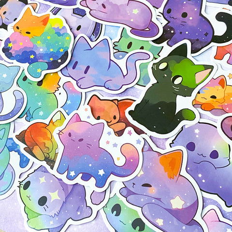 GALAXY CATS Laptop Decorative Stickers - Main Image