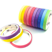 very narrow uk cute kawaii washi tape tapes thin skinny pretty colours rainbow colour planner supplies stationery addict 7mm wide red orange yellow blue green pink purple