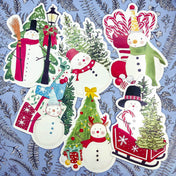 Christmas Snowman Postcard/s