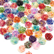 Paint Spatter Resin 9mm Rose Flowers
