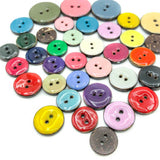 75% OFF Enamelled Coconut Wood Special Button 15mm 17mm or 25mm