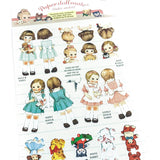 HALF PRICE Kawaii Girl Dolls & Toys Vintage Childhood Flat Sticker Pack- PACK A