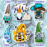 gnome gnomes gonk gonks christmas summer flat back fb fbs planar planars bee bees wizard teal sunflower sunflowers hat hats yellow blue uk cute kawaii craft supplies embellishments flatback be happy kind