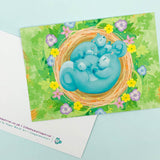 ON OFFER Kawaii Squirrel Exclusive Postcard - Spring Nest
