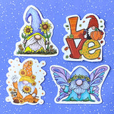 gnome gnomes gonk gonks laptop large sticker stickers christmas butterfly magic mystical set bundle uk cute kawaii stationery bundles colourful mushroom xmas animals penguin sloth frog toad elephant fox flower flowers floral sets