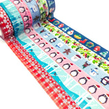 HALF PRICE Christmas Washi Tape 10m -6 Designs