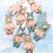75% OFF Metallic Ballet Bunny Sew-On Patch 51mm