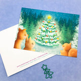 Kawaii Squirrel Exclusive Postcard - Forest Christmas (Traditional)