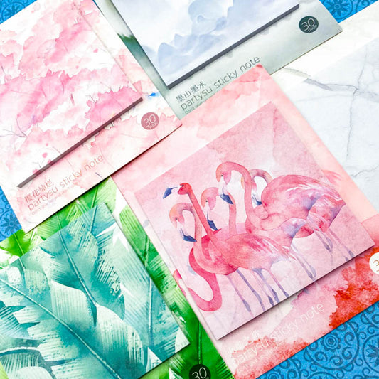 Nature Sticky Memo Pad- palm leaves