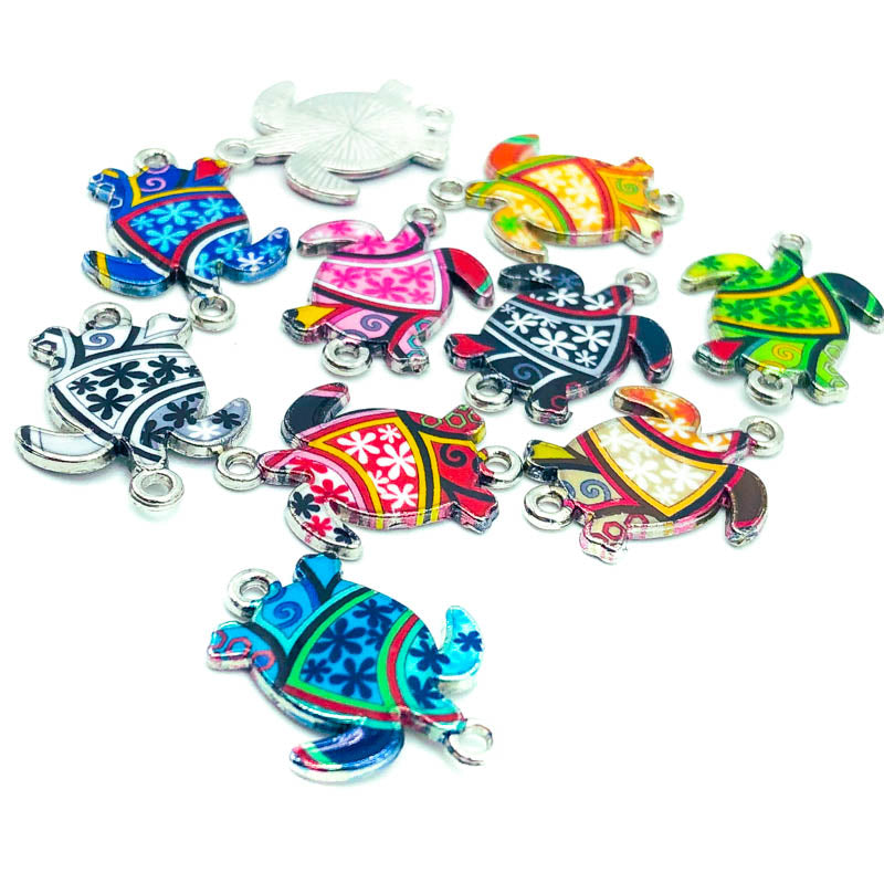 TURTLE CONNECTOR CHARMS SET of 2