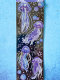 jellyfish jelly fish purple lilac blue holographic foil foiled sticker stickers pack sheet 2 uk cute kawaii stationery shop rainbow clear plastic purple