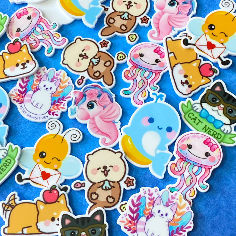 cute animal animals otter dog puppy cat cats nerd pawsitive seahorse bee bees narwhal planar planars fb fbs flatback flat back backs embellishment uk cute kawaii craft supplies