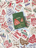 christmas sentiment sentiments sticker stickers flakes flakes box mini 45 glossy uk stationery planner supplies white words