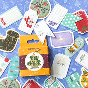 christmas sticker stickers flake flakes mini box of 46 sentiments flags scrapbooking supplies planner card making uk cute kawaii stationery
