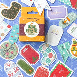 christmas sticker stickers flake flakes mini box of 46 sentiments flags scrapbooking supplies planner card making uk cute kawaii stationery