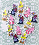 easter spring flower flowers floral gnome gnomes gonk gonks cute kawaii flatback fb flat back embellishment planar uk craft supplies daisy bunny rabbit pink purple yellow