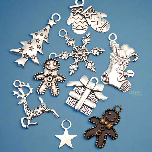 Christmas Charms- Tibetan Silver/Bronze *Seconds Two Charms