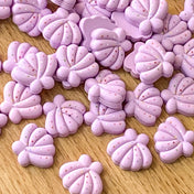 lilac pale purple pink shell shells flat back flatback fb fbs embellishments craft supplies uk cute kawaii pretty ocean sea sprinkles pattern seashell seashells resin