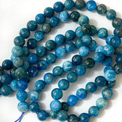 natural gemstone gem apatite bead beads grade A uk cute kawaii craft supplies jewellery making store shop blue green turquoise colour 8mm diameter stones
