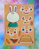 build an animal cute kawaii sticker sheet stickers for kids children raccoon puppy dog kitten cat koala reindeer deer fun colourful uk stationery gifts gift for stocking fillers