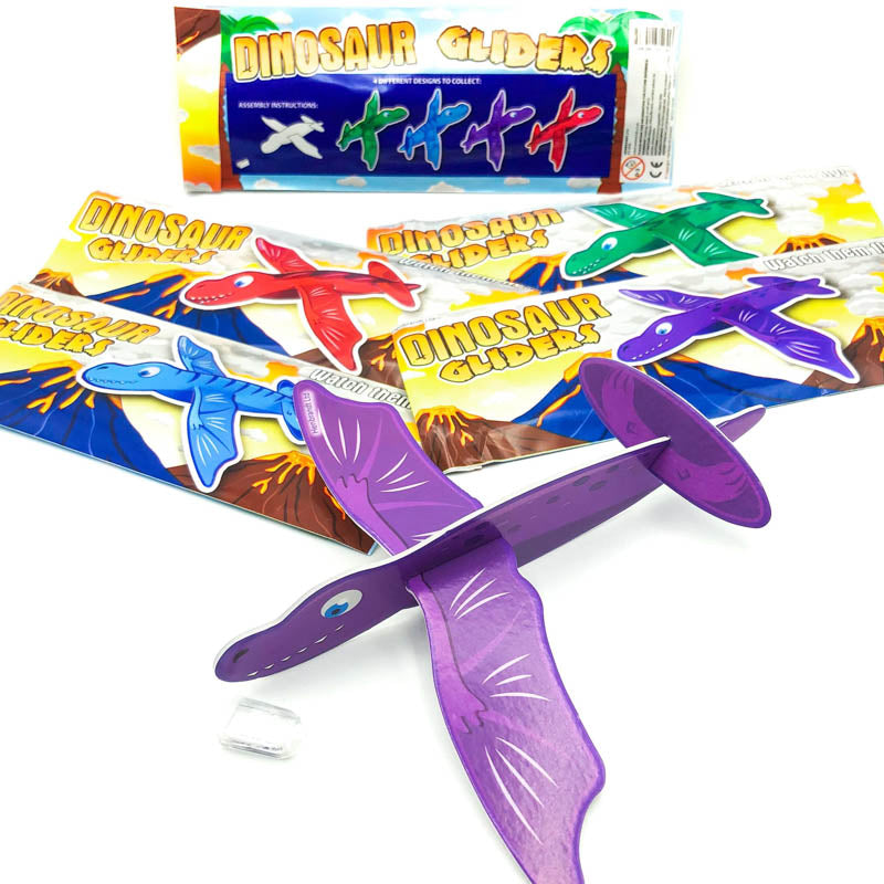 dino dinosaur glider flyer flier toy toys gift gifts stocking filler fillers kids christmas uk cute kawaii colourful plane planes
