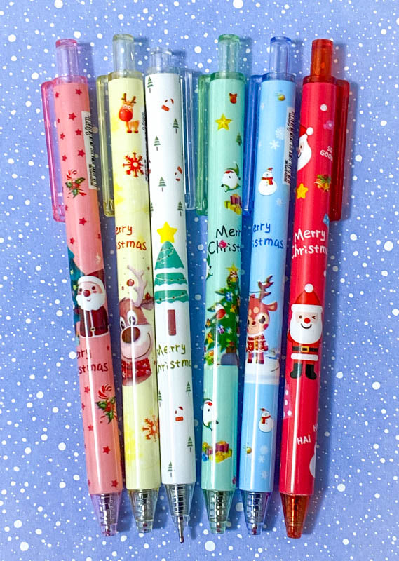 Bargain! CHRISTMAS BLACK GEL Click PEN