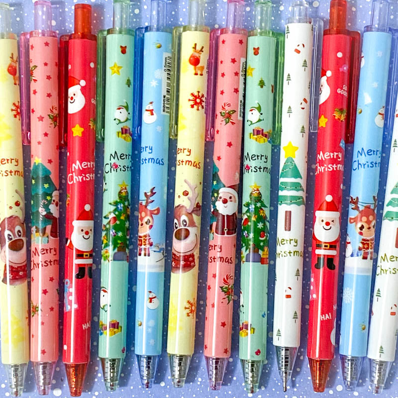 Bargain! CHRISTMAS BLACK GEL Click PEN