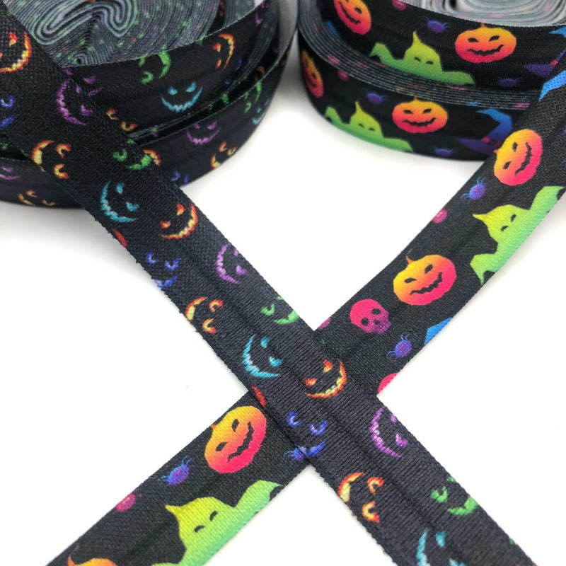 Limited ELASTIC RIBBONS BUNDLE- 🎃 HALLOWEEN (B)🎃 7 Yards