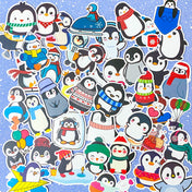 penguin penguins laptop lap top sticker stickers matte vinyl waterproof stationery big large satin finish cute kawaii penguins christmas gift gifts stationery bundle set stocking filler fillers uk