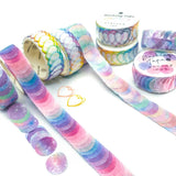 HALF PRICE Roll of 100 Washi Stickers -4 Choices