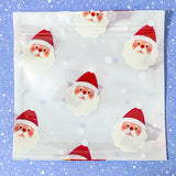 large big plastic re-sealable resealable re sealing sealsble bag slide top cello cellophane festive big large tree trees bell bells santa santas claus stocking stockings white cute kawaii gift gifts stationery packaging supplies uk