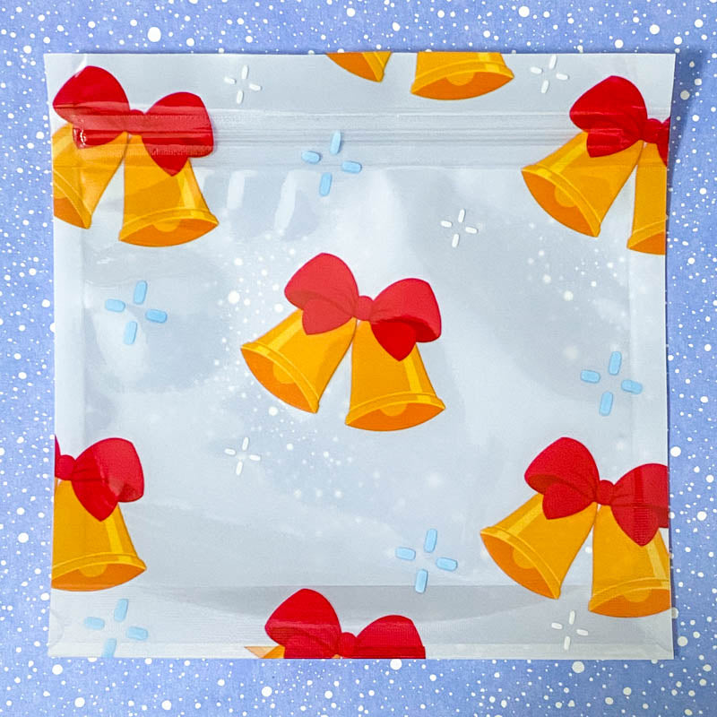 large big plastic re-sealable resealable re sealing sealsble bag slide top cello cellophane festive big large tree trees bell bells santa santas claus stocking stockings white cute kawaii gift gifts stationery packaging supplies uk