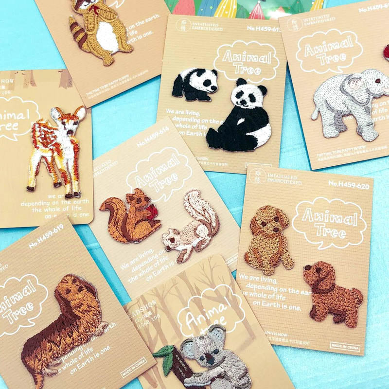 Animal Iron-On Appliqué Patch In Presentation Pack -9 Options