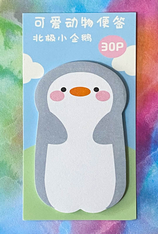 kawaii sticky memo memos pad note notes animal cute kawaii sheep lamb dog puppy penguin corgi cat kitten kitty rabbit bunny bunnies bear bears uk stationery stocking filler fillers gift gifts