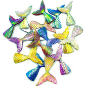 75% OFF Shimmery Mermaid Tail Resin Flat Back 42mm