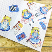 75% OFF Alice Clear Plastic Sticker Flakes 30 BLUE Pack "FUN & GAMES"