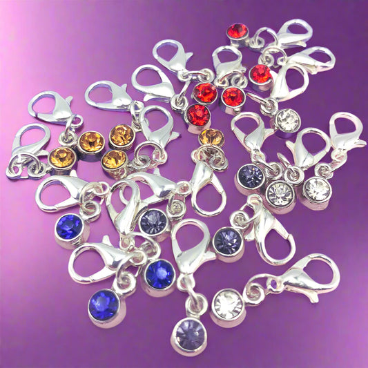 Just 35p! RHINESTONE Mini Charm Planner Clip- 5 Options #P42