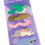 HALF PRICE Standing Animal Sticky Memo Pad Page Markers - Cute Animals