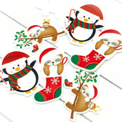 Christmas Acrylic Flat Back - Sloth or Penguin
