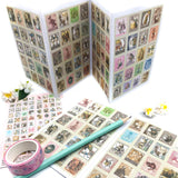 Alice Matte Vintage-Style Stamp Stickers Pack of 80