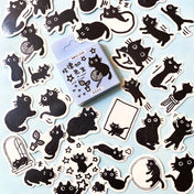 BLACK CATS Mini Sticker Flakes Box of 45